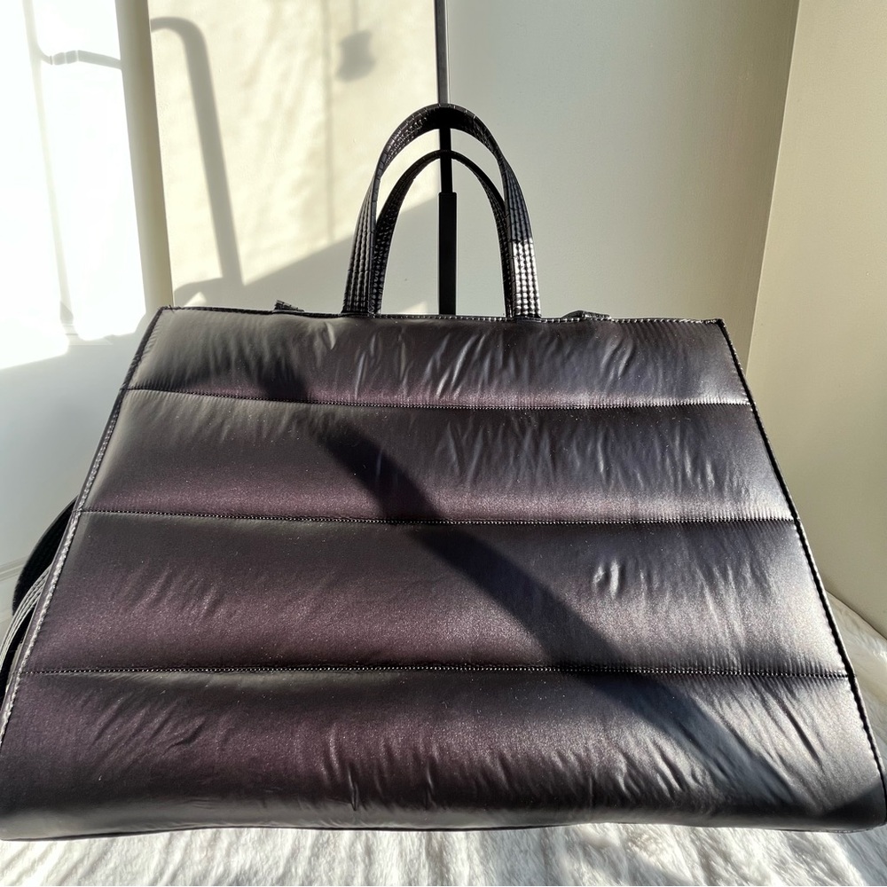 Telfar Black Quilted Logo Tote - Picture 5 of 6